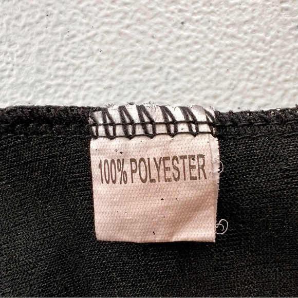 Metallic Black Gold Shimmer Maxi Dress Long Sleeve Large Formal - Picture 7 of 9